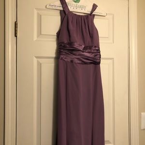 David’s Bridal Purple bridesmaid dress